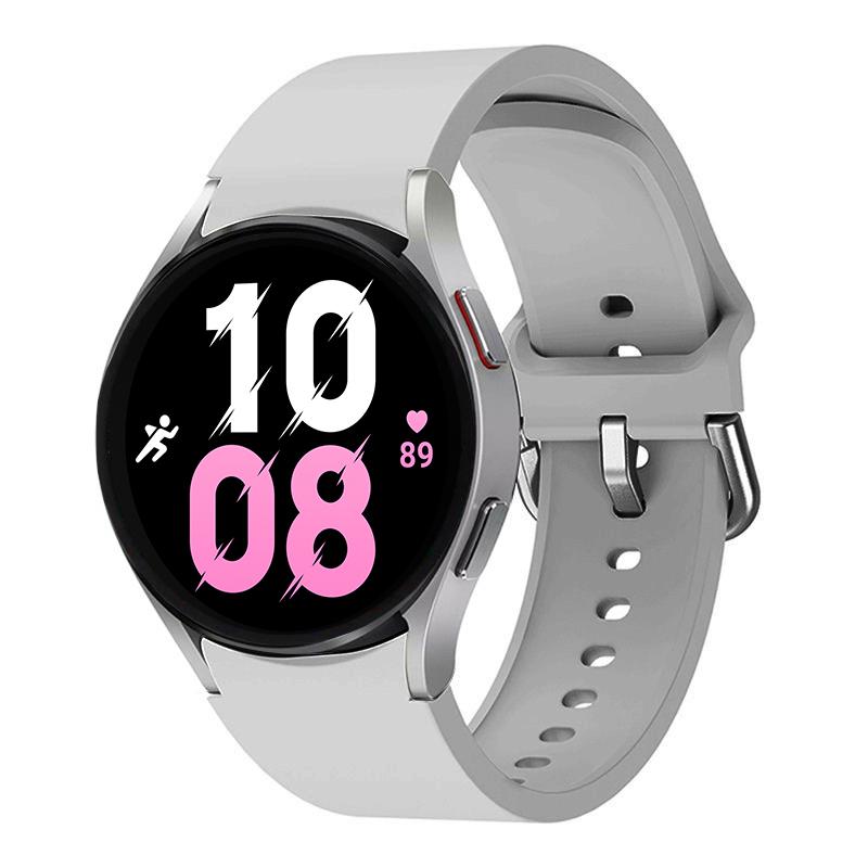 

Original Strap For Samsung Galaxy Watch 4/5/6 classic 47mm 43mm 44mm 40mm No Gaps Silicone Bracelet Galaxy Watch 5 pro 45mm band Galaxy 5 Pro 45mm