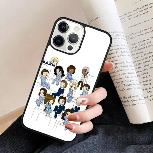 American TV Greys Anatomy Phone Case Back Cover for iPhone 17 Air 16 15 14 13 11 12 Pro Max Plus Fundas Coque