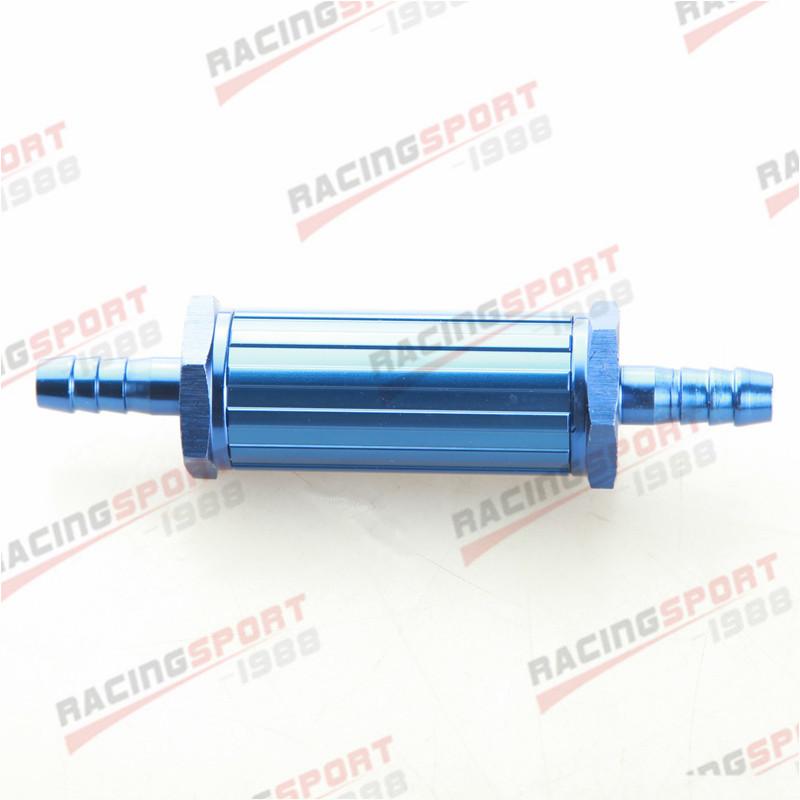 12mm Black/Blue/Red/Silver Anodised Car Billet Magnetic Fuel Filter 30 Micron