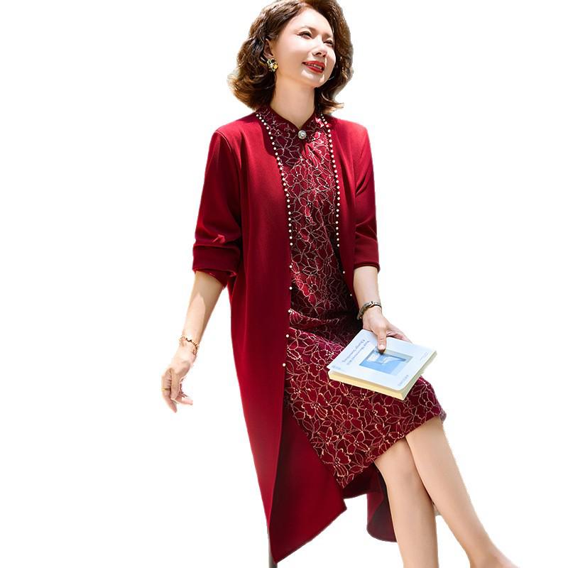 Fashionable Long Skirt for Mother of the Bride - Elegant Wedding Banquet Dress