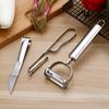 Scraper Wholesale Multifunctional Household Stainless Steel Pig Hair Clip Melon Fruit Planer Potato Parper Three-piece Set
