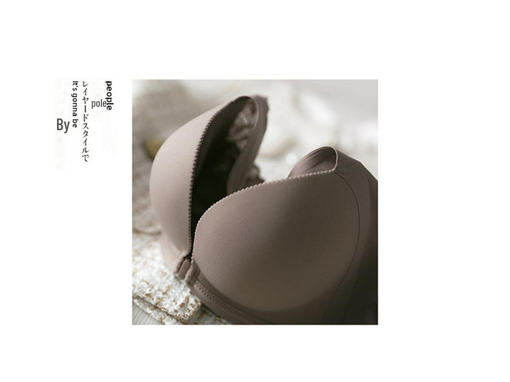 Japanese Light Cotton Seamless Front Buckle Bra - Thin, No Steel Ring, for Small Busts