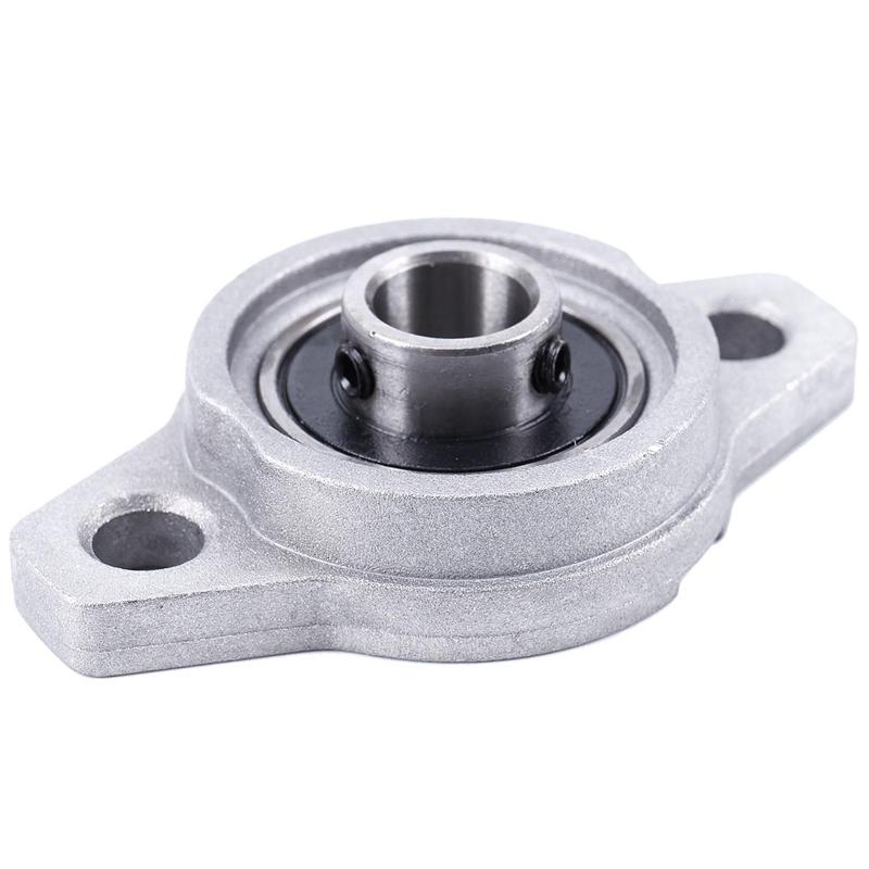 For Popular 2pcs KFL000 Bore Inner 10Mm Flange Ball Mounted Pillow Block Bearings Popular