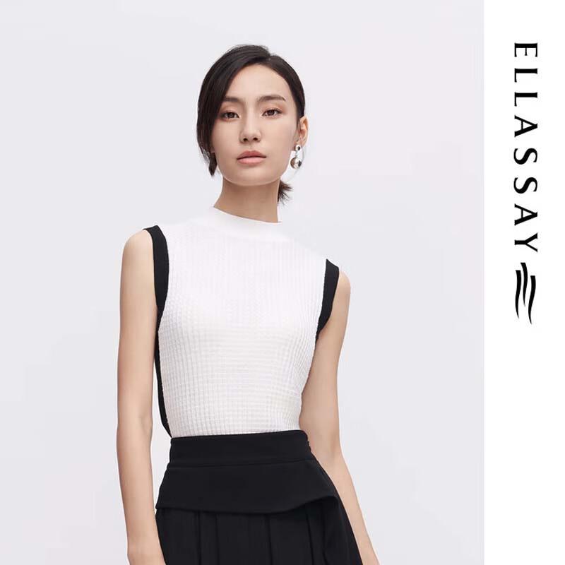 ELLASSAY Women s Slim-fit Sleeveless Knit Top XS