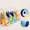Bluey Family Cartoon Soft Plush Dolls Eyed Bingo Dog Stuffed Plush Pillow Toys Ideal Gift Family Series Parent-Child Plush Toys