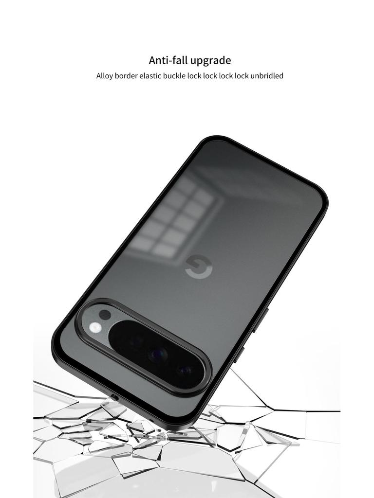 Google Pixel 10 Series Snap-Button Metal Frame Phone Case