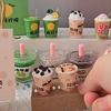 Girls DIY Dessert Chef Cream 3D Sticker Clay Imitate Food Cookin Kit Simulation Ice Cream Drinks Mixed Magic Potion Bottles Toy