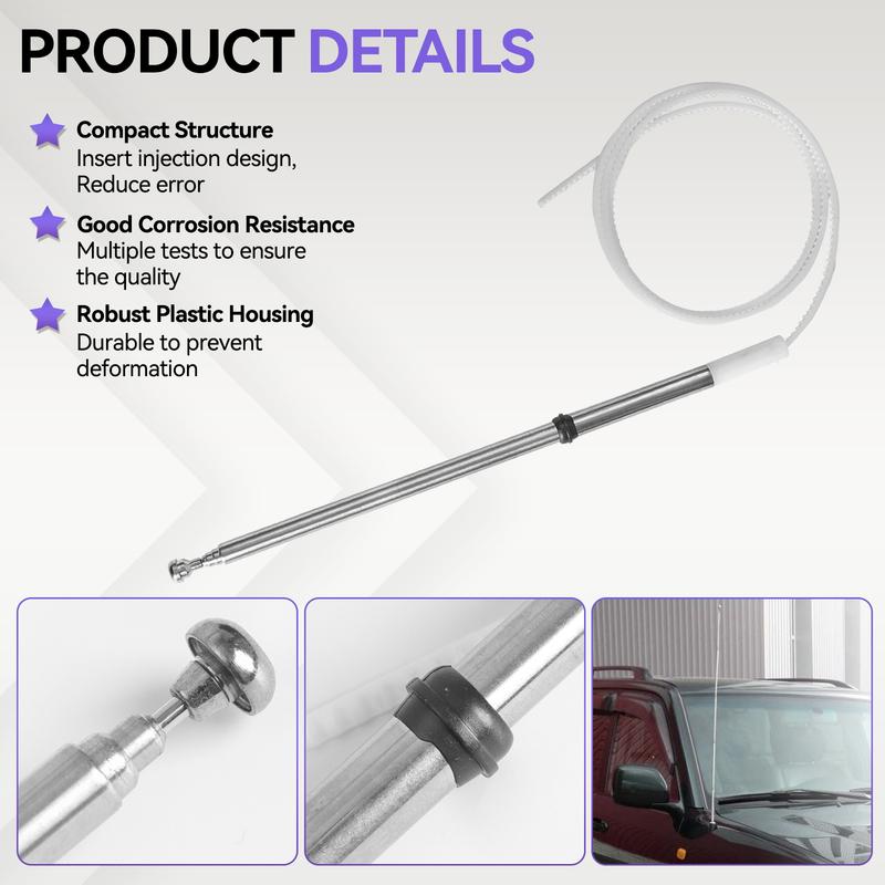 For Toyota Land Cruiser 100 Series Lexus LX470 1998-2007 Car Electric Antenna Mast AM FM Radio Replacement Parts 86337-60151
