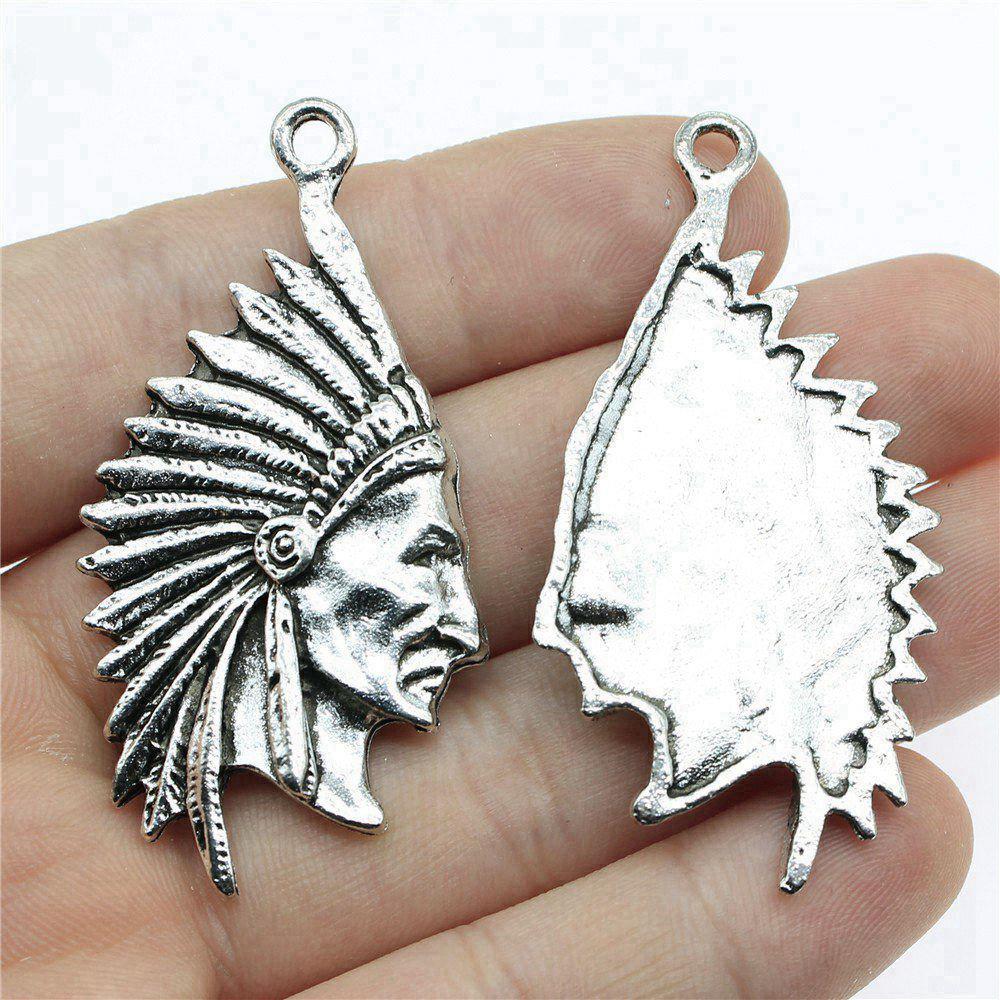 Charms Egipski Faraon Szef Wisiorki Vintage Biżuteria Materiały QC048