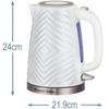 Russell Groove Electric Kettle 1.7L 2400W White