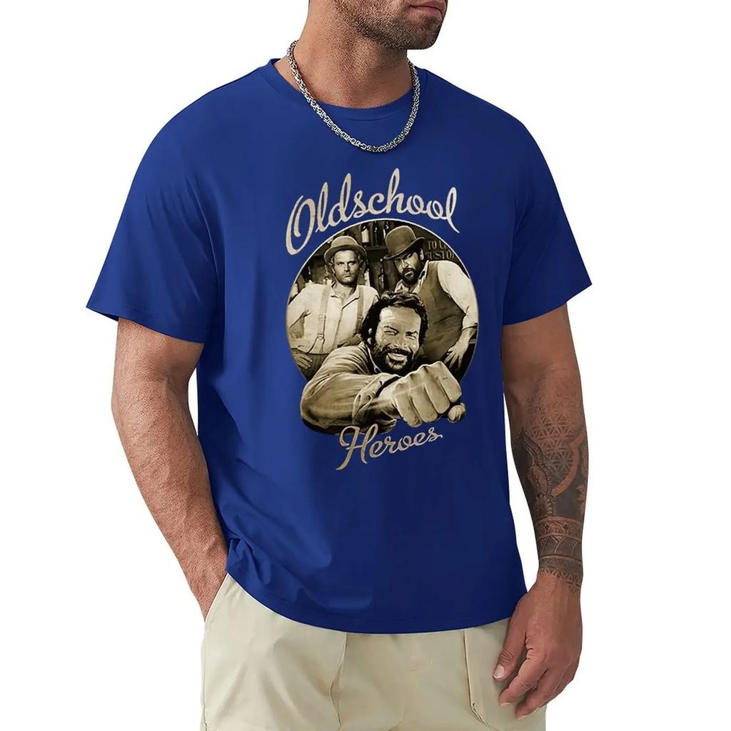 T-Shirts mit Cartoon-Grafik, coole kurzärmelige Kleidung, Streetwear-T-Shirts, T-Shirts, Tops, Bud Spencer Old School-T-Shirts