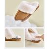 Smile Pop Winter Fur Cotton Slippers For Women Soft Comfort Fuzzy Bedroom Slides Faux Fur Warm Plush Shoes Fluffy House Slippers