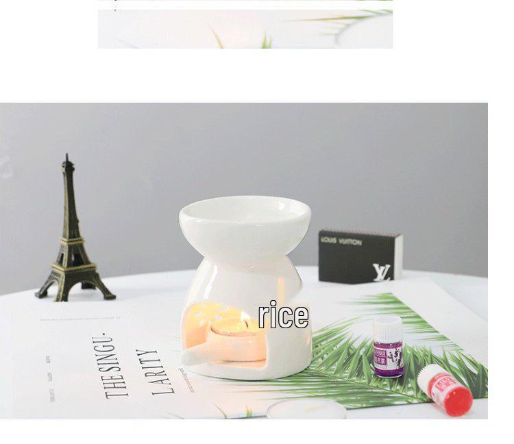 Ceramic Aromatherapy Lamp: Indoor Essential Oil Burner for Home or Spa