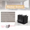 5PCS 24*21mm 4/6 Pin 2/3 Position ON-OFF/ON-OFF-ON/ON-ON Electric Equipment Power Switch Rocker Switch 6A/10A 250V/125V