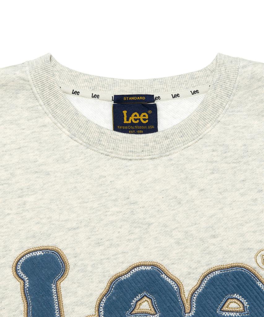 LEE Corduroy Big Twitch Fleece Sweatshirt Oatmeal