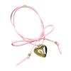 Heart Pendant Collar Necklace Neck Tie Clavicle Chain Necklace Long Rope Bow-Tie Choker Necklace Fashion Jewelry