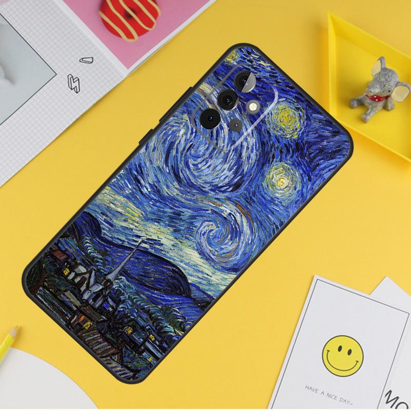 Van Gogh Starry Night Case For Samsung Galaxy A36 A16 A56 A06 A54 A34 A14 A13 A53 A12 A22 A32 A52 A35 A17 A15 A55