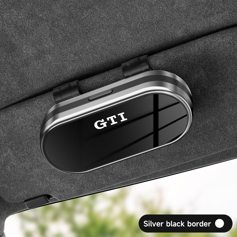 Car Sun Visor Organizer Glasses Ticket Card Box Styling Accessories For VW GTI Polo Passat Golf Tiguan Jetta Beetle CC TireValve zw8