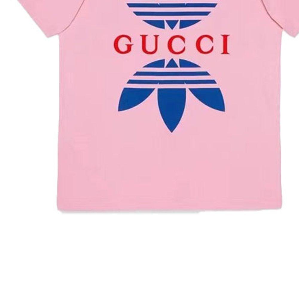 Gucci X Adidas Originals SS22 T Shirt Men's Pink HY2567