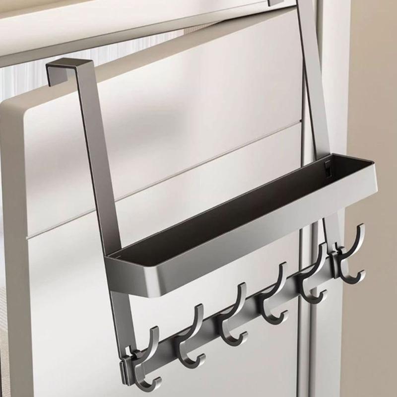 Door Back Hooks For Hanging Coat Bags Towels Heavy Duty Rustproof Over The Door Hanger Organizers Space Saving Home Storage