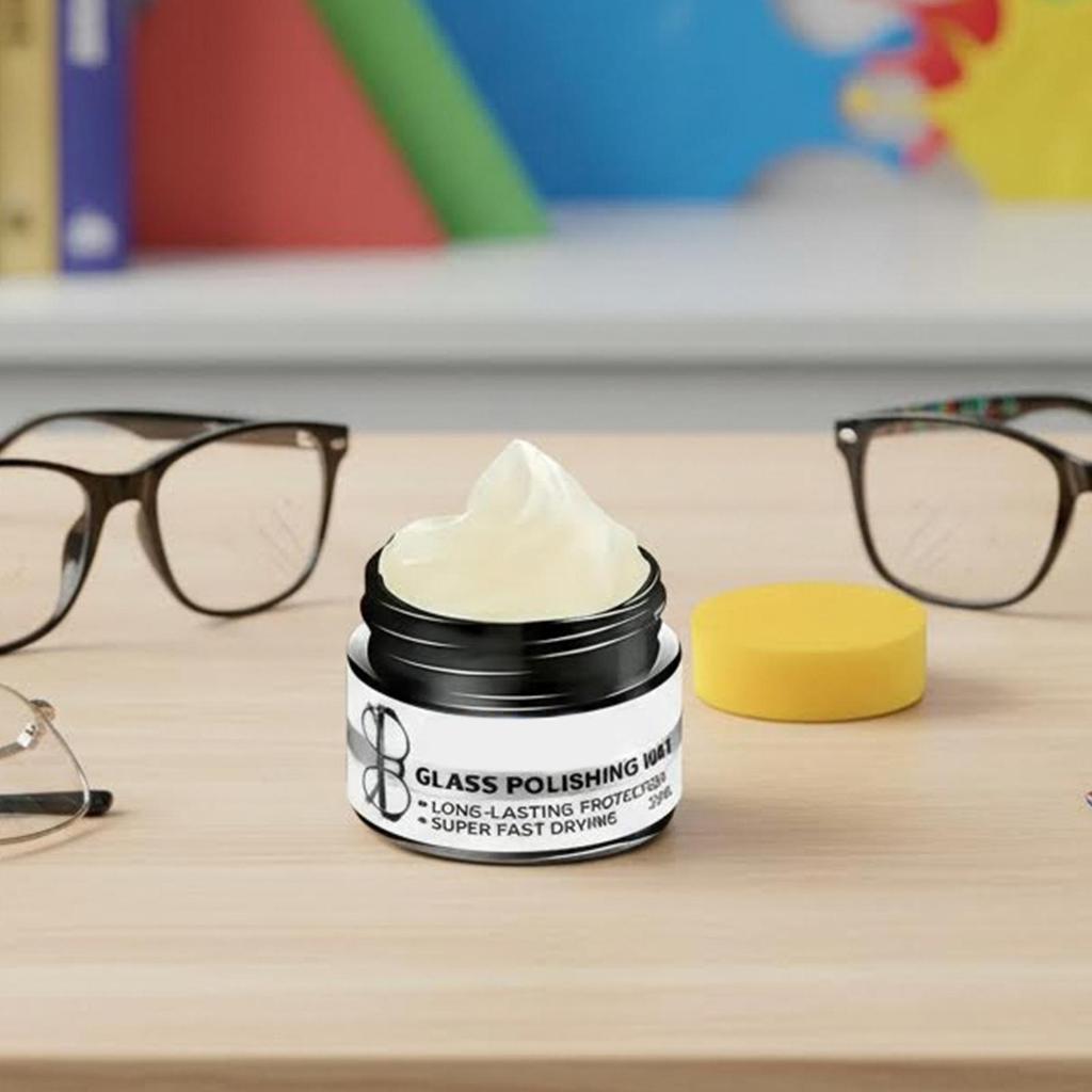 Eyeglass Scratch Remover Polishs Cleaner With Sponge Quick Eyeglass Scratch Polishing Kit For Windshield Camera Screen Watch
