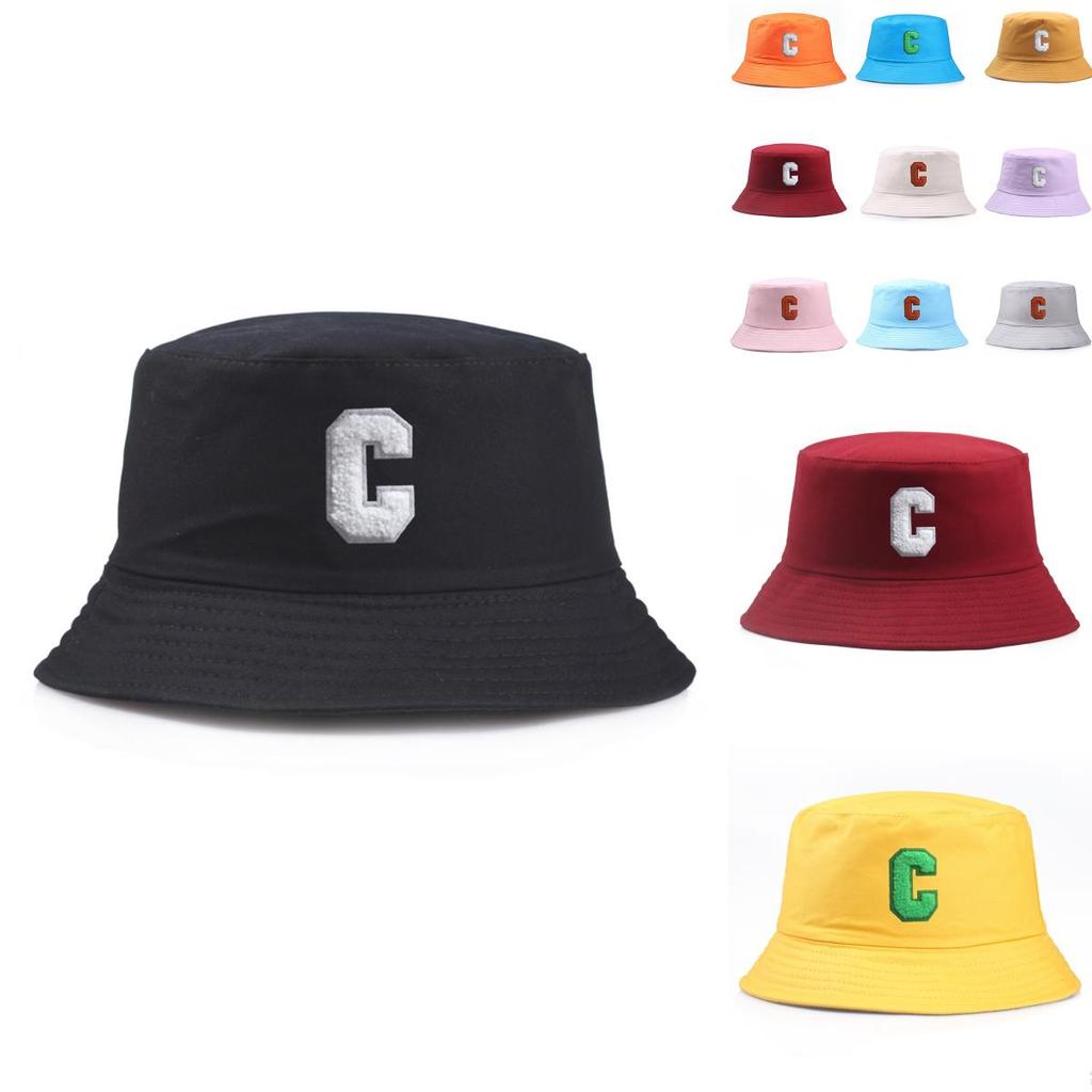 New Letter C Bucket Hat Fisherman Cap For Men And Women