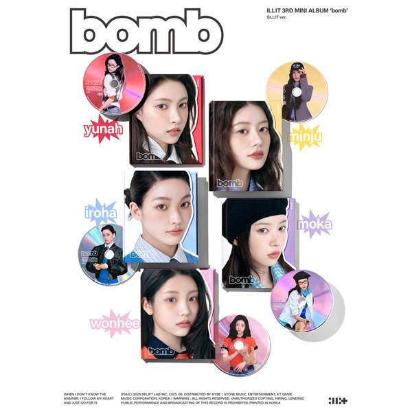 ILLIT 3rd Mini Album [bomb] (GLLIT Ver.) [Random Version]