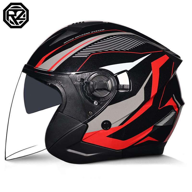 Electric bike helmets for men and women, summer retro half helmets, all-season breathable and lightweight helmets for riding
