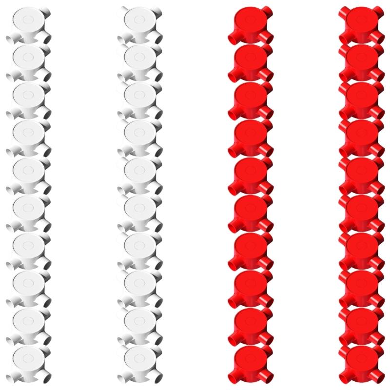 Electrical Junction Box With Cover 3/4 Way Junction Box Round Wire Box Connectors Conduit Splitter For Home Office Use