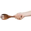 Set of 2 Wooden Salad Servers, Acacia Stirring Spoons, 10-inch, Wooden Utensils for Salad Serving