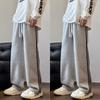 Three-bar pants men's spring and autumn new straight sweatpants American loose and versatile sweatpants sports striped casual trousers