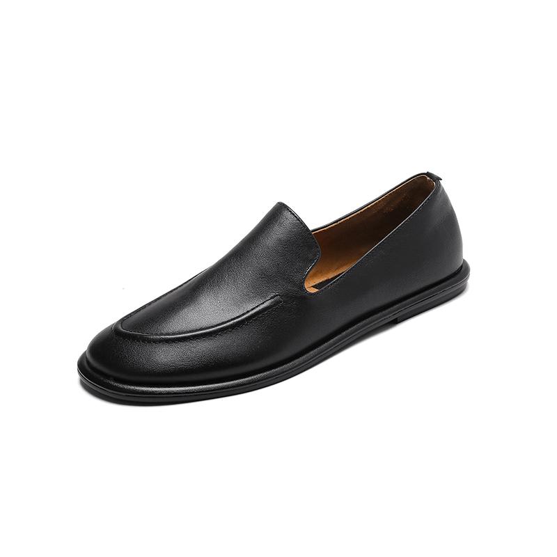 

Fashion Shoes Woman Retro Suede Genuine Leather Shoes Mules Ladies Comfort Flats Female New Casual Comfort Loafers Flats Shoes Pumps 34 чёрный