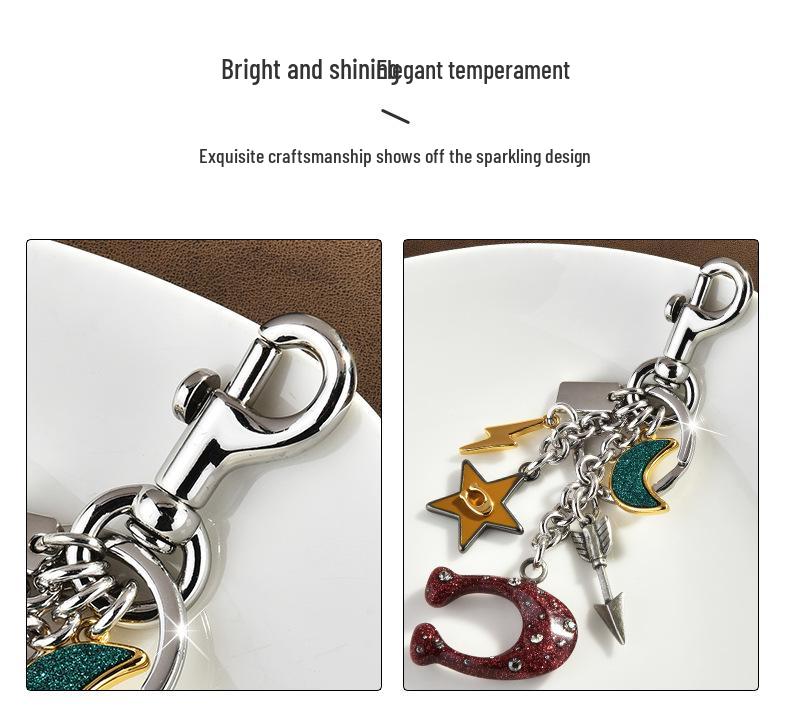 Adorable Cartoon Whale & Dolphin Keychain: Couple's Bag Charm and Metal Keyring Gift.