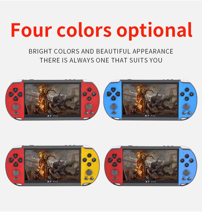 Portable Retro Gaming Console X7plus 5.1 Inch Vintage Handheld Game System