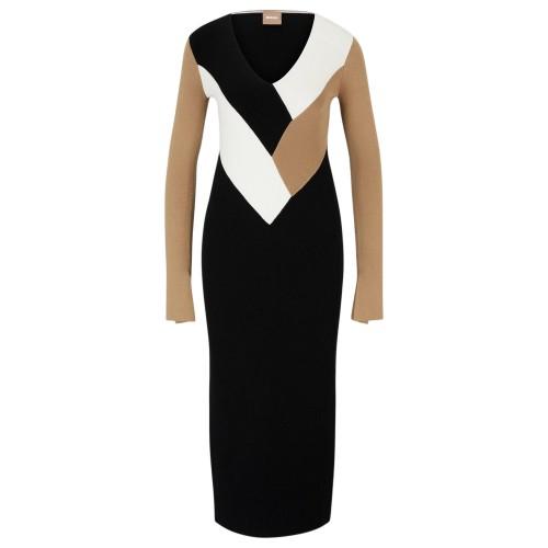 BOSS Womens/Ladies Florency Viscose Slim Midi Dress