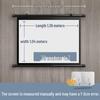 Portable No-Punch Bracket Projector Screen with Floor Stand