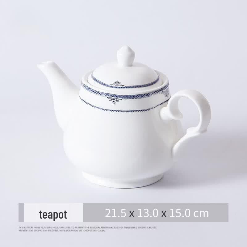Leyongtu Ceramic Teapot with Handle and Lid, 850ml