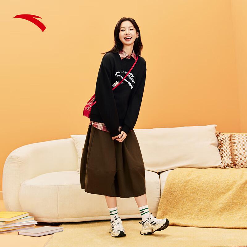 Anta Women s Graphic Pullover Sweatshirt L