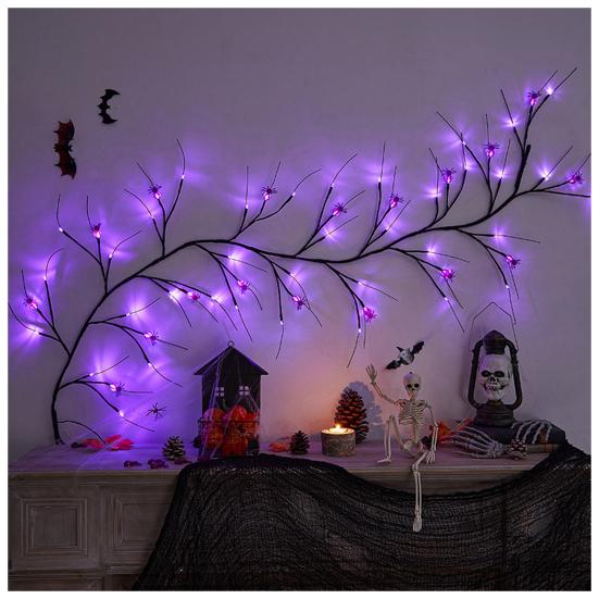 Halloween Light Battery Operated Waterproof Multiple Lighting Modes Willow Vine Twig LED Lamp Photography Prop
