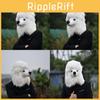 Poodle Costume Mask Latex Animal Dog Headgear For Halloween Party Photos