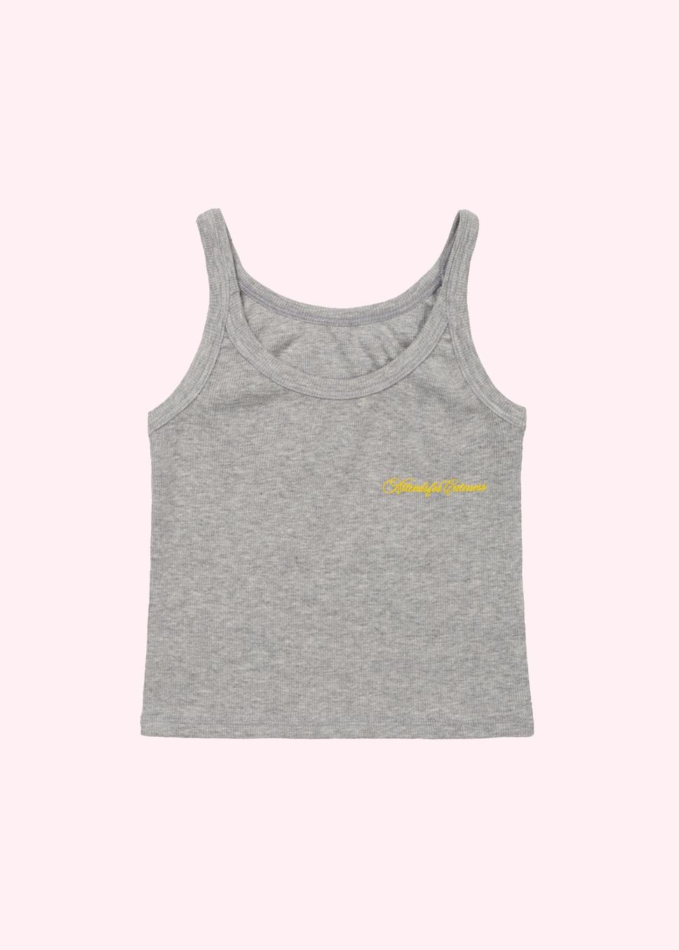 Attens Attends For Cuteness Tank Top (Gray)