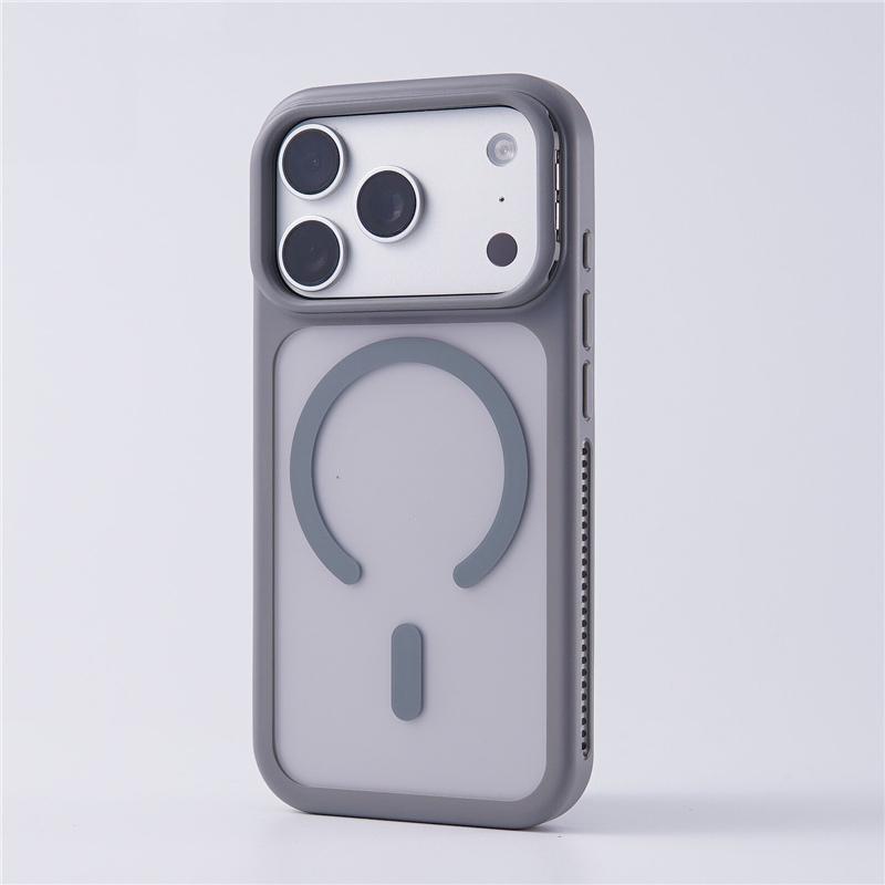 

Camera Lens Holder Matte Magnetic Cases For iPhone 17 16Pro 17Pro 17Pro max For Magsafe Wireless Charge Shockproof Cover For iPhone 17Pro Max