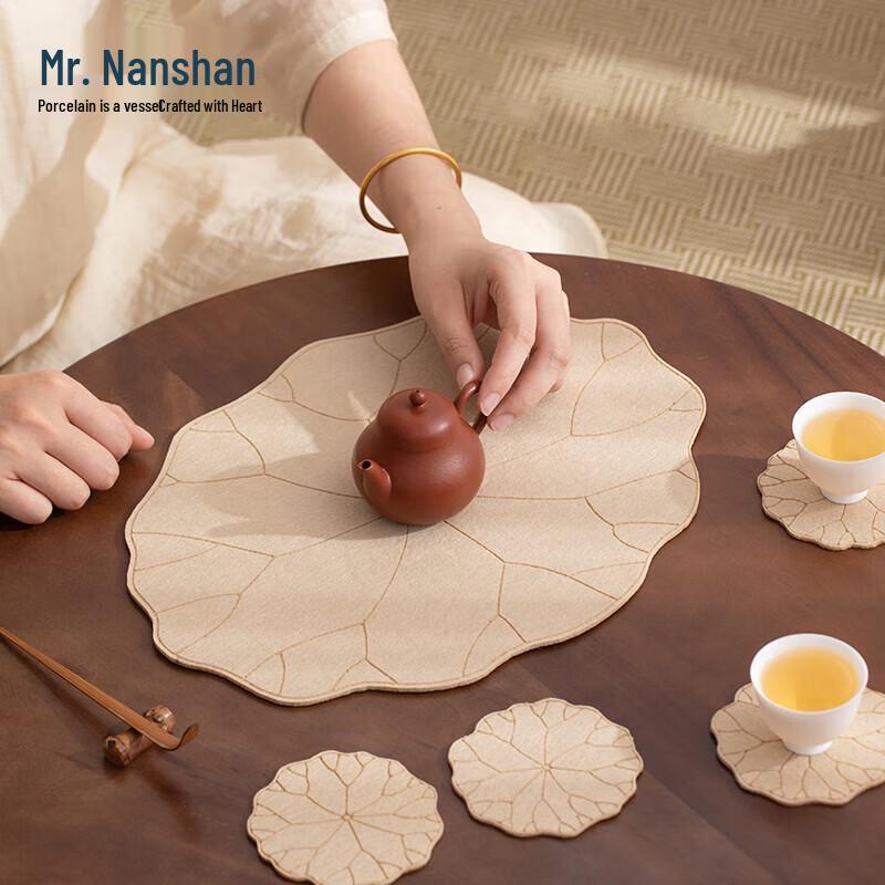 Mr. Nanshan Chinese Tea Mat and Coaster Set