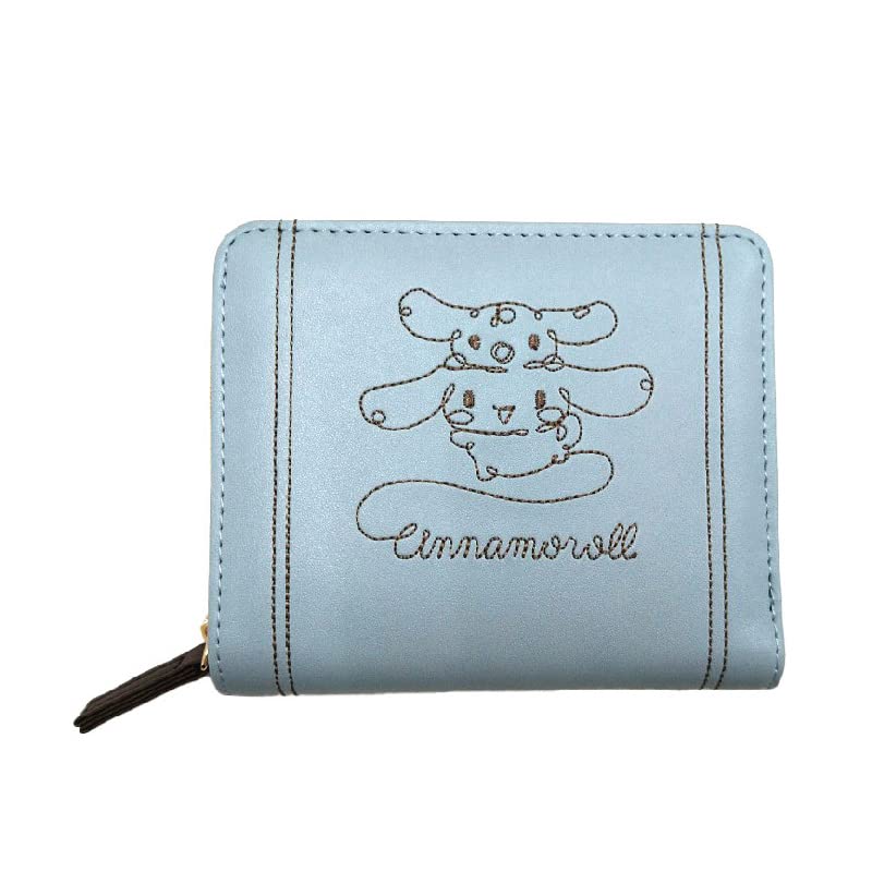 

Sanrio Characters Cinnamoroll Embroidery Series Round Billfold Blue [CR 304 BLE]