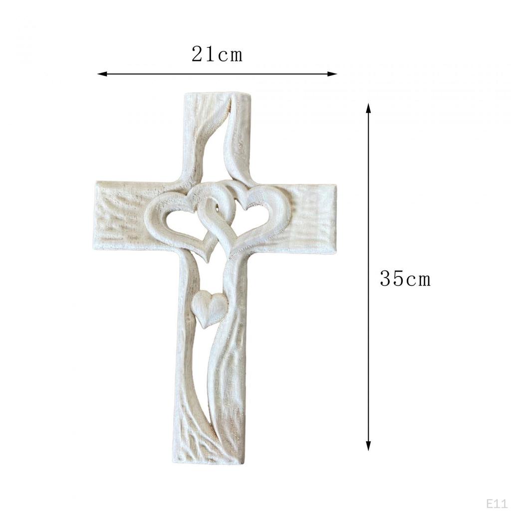 Carved Sculpture Intertwined Heart Ornaments Holy for Wall Decor Thanksgiving Valentines Day