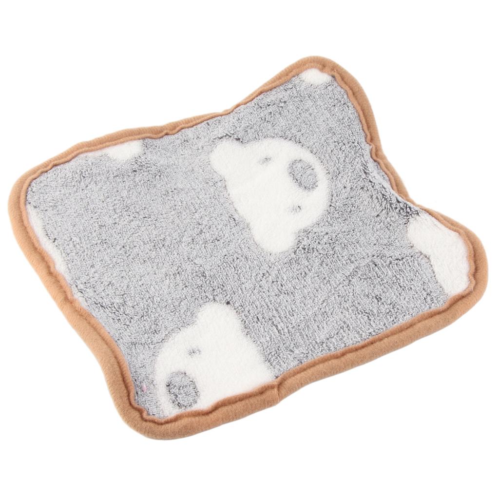 Milk Velvet Pet Warmer Pad Dog Cute Heating Pad Soft Comfortable Cat Warming Mat for Autumn Winter Grey Background