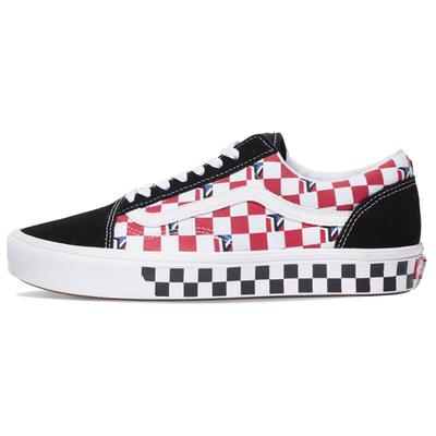 Comfycush Old Skool Dimension In Checkerboard 'Black Red Blue' Vans VN0A3WMA1NG