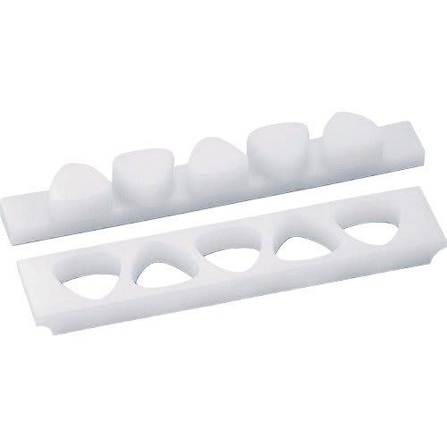 EBM Sumibe Technoplastics Sumitomo PE Rice Ball Mold with Press-On Lid (B) Kanto Type, 5 Holes, Large, FOB5L