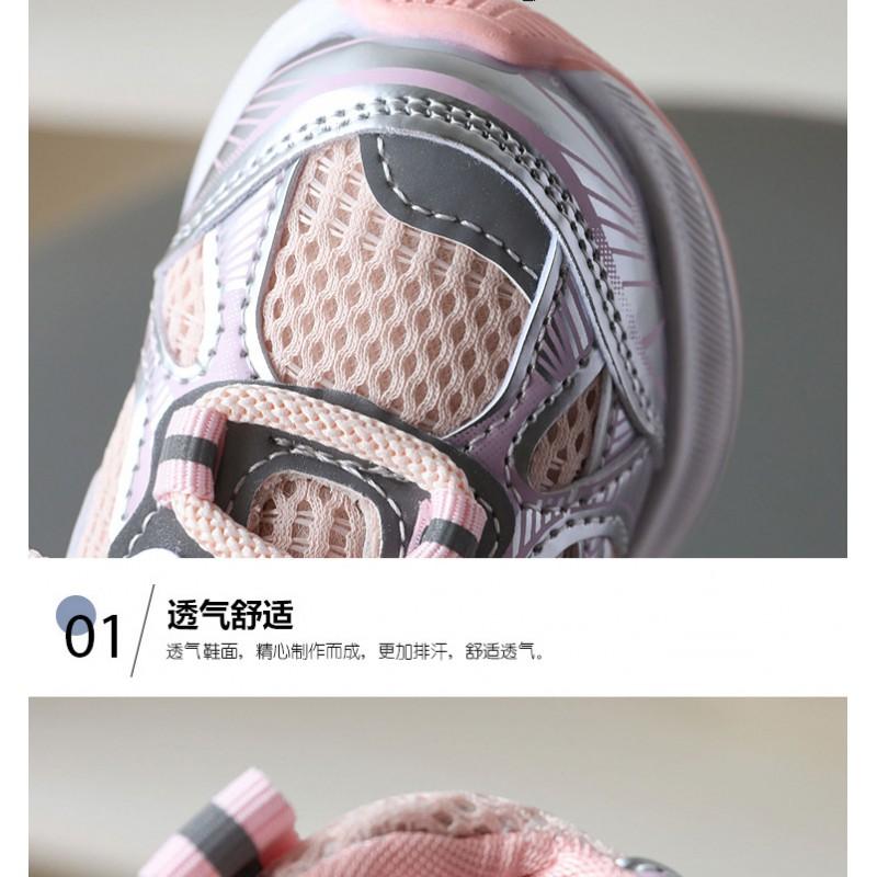 Soft Sole Breathable Mesh Sneakers Toddlers Ages 1-5 Years Non-Slip Lightweight Kids Running Shoes With Hook Loop