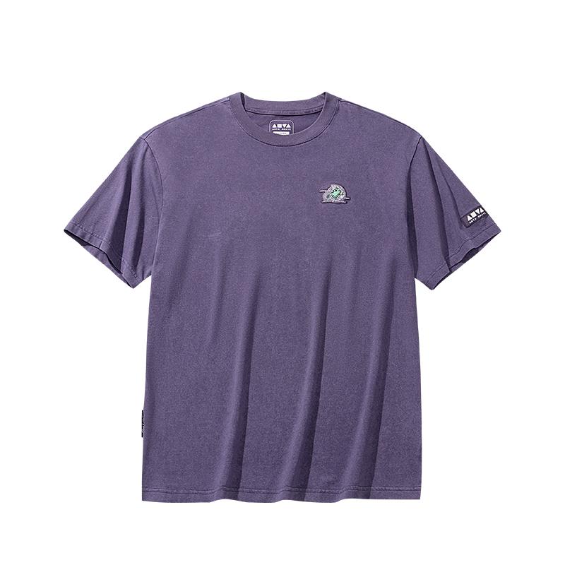 

Anta Skate Comfortable Breathable Versatile Round Neck Pullover T-Shirt Men tops 152628120-2 4XL